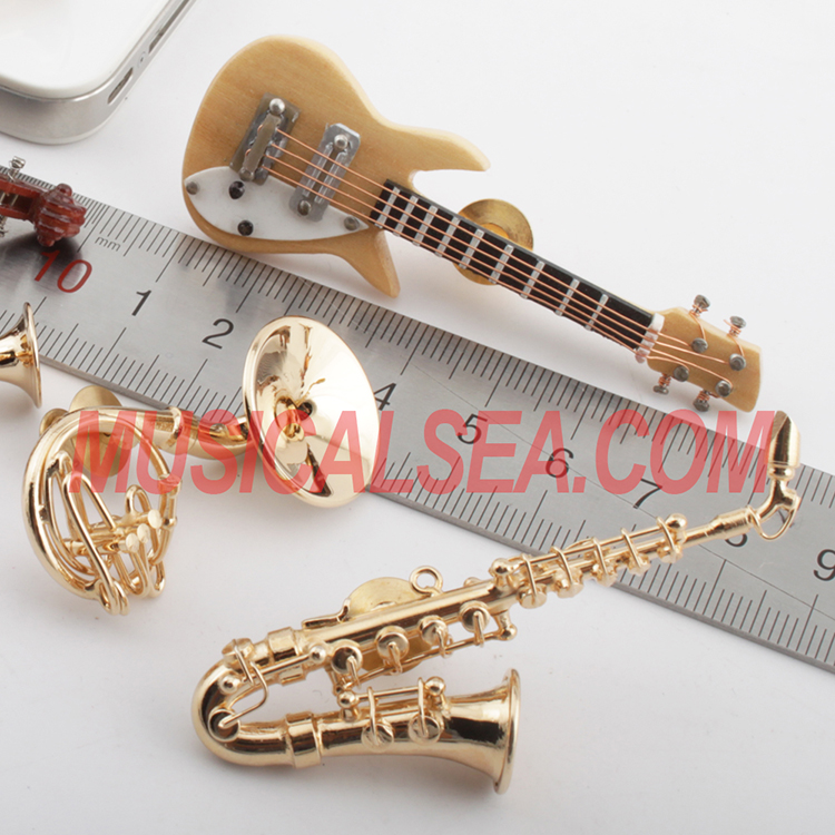 miniature musical instrument brooches